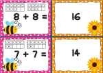 Free Addition Game for the Doubles Hands On with Free Printable ...